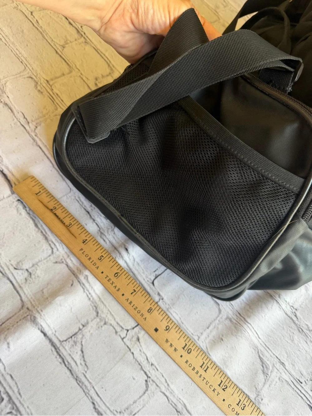 Under Armour Logo Duffel Bag Gym Work Travel Storm Black Sports Overnight